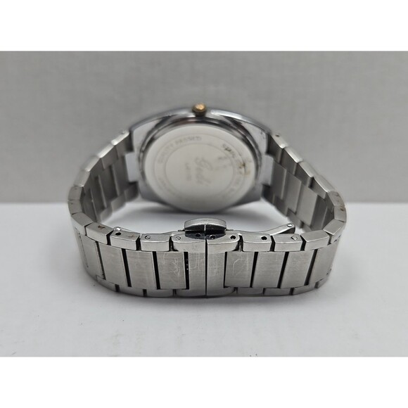 Gedi Quartz Day Date Silver Tone Cushion Case White Dial Women Watch New Battery - Picture 9 of 12